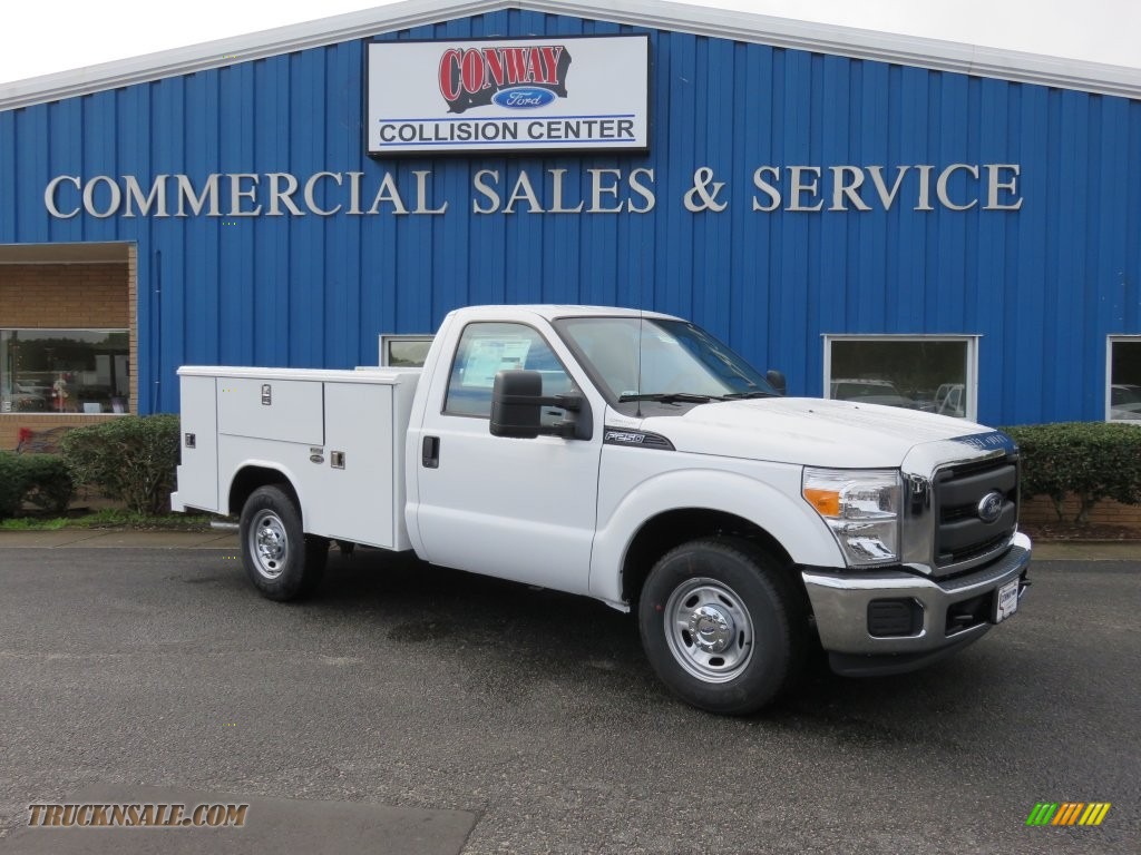 Oxford White / Steel Ford F250 Super Duty XL Regular Cab Chassis