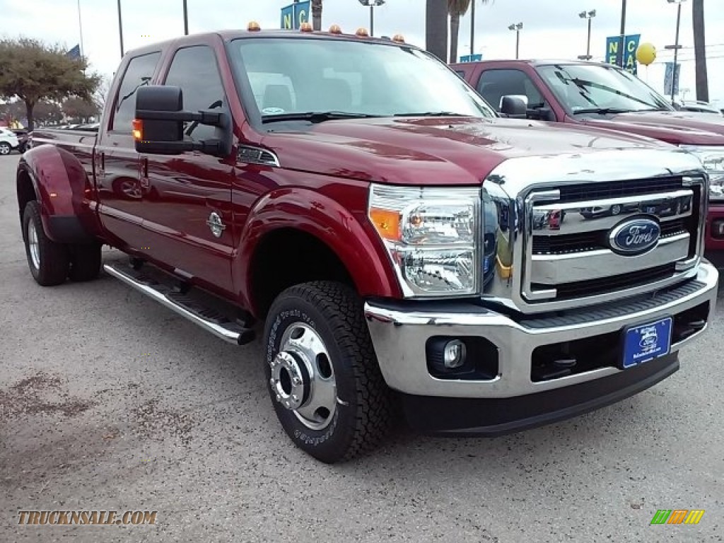 2016 Ford F350 Super Duty Lariat Crew Cab 4x4 DRW in Ruby Red Metallic  B93270  Truck N\u002639; Sale