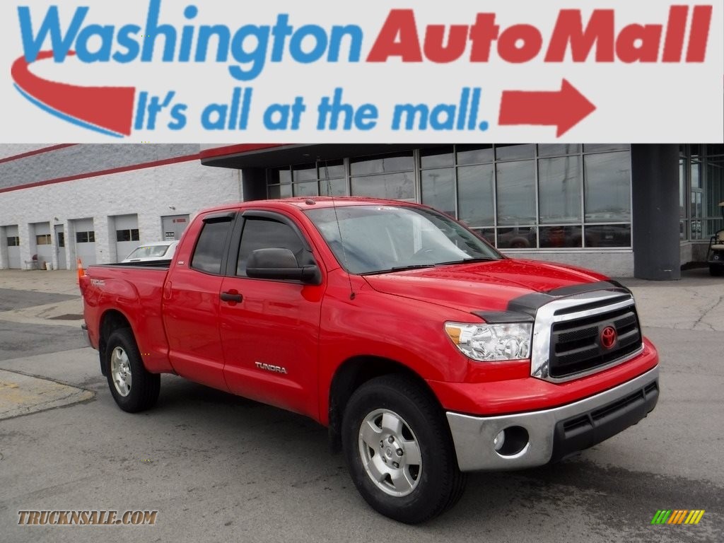 Radiant Red / Graphite Gray Toyota Tundra TRD Double Cab 4x4