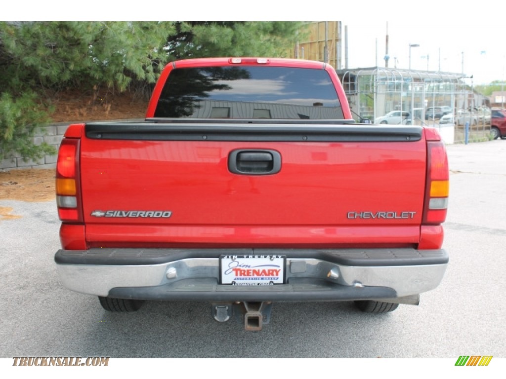 1999 Silverado 1500 LS Extended Cab - Victory Red / Graphite photo #5