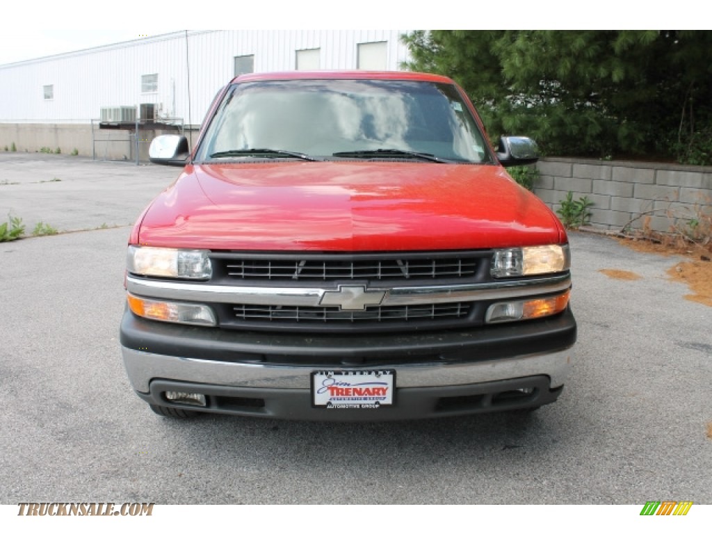 1999 Silverado 1500 LS Extended Cab - Victory Red / Graphite photo #7