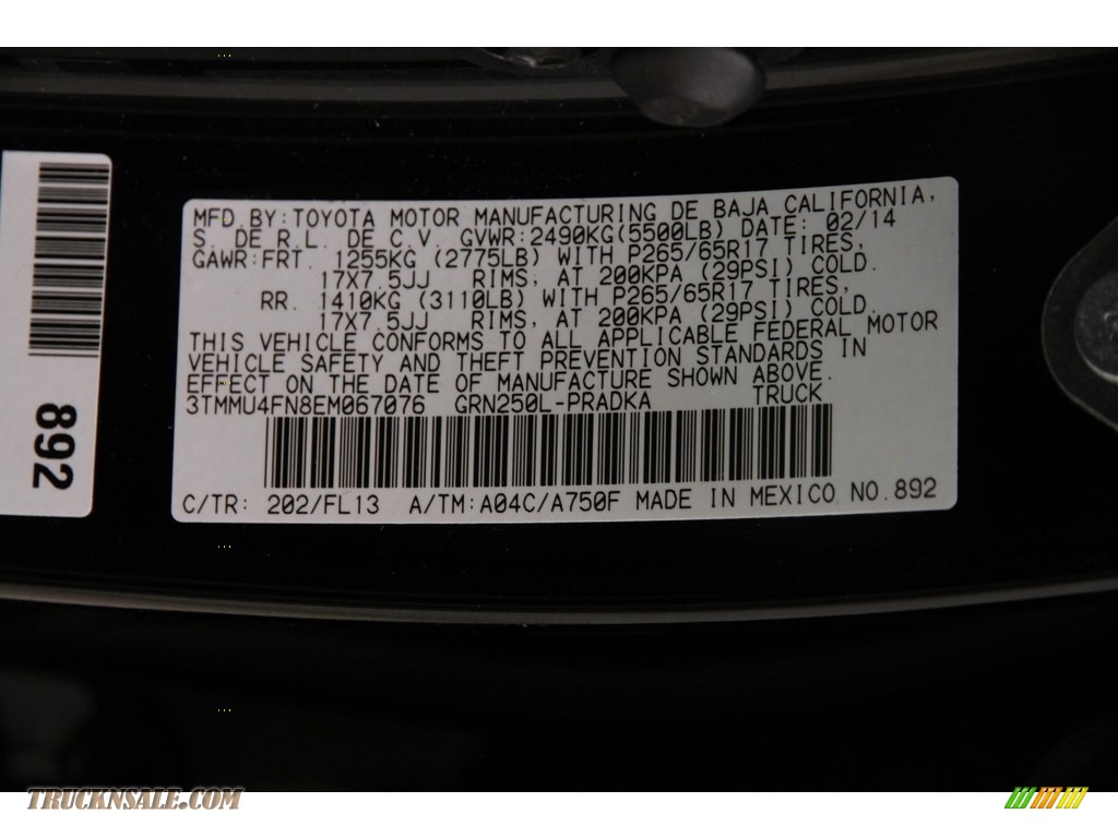 2014 Tacoma V6 SR5 Double Cab 4x4 - Black / Graphite photo #18