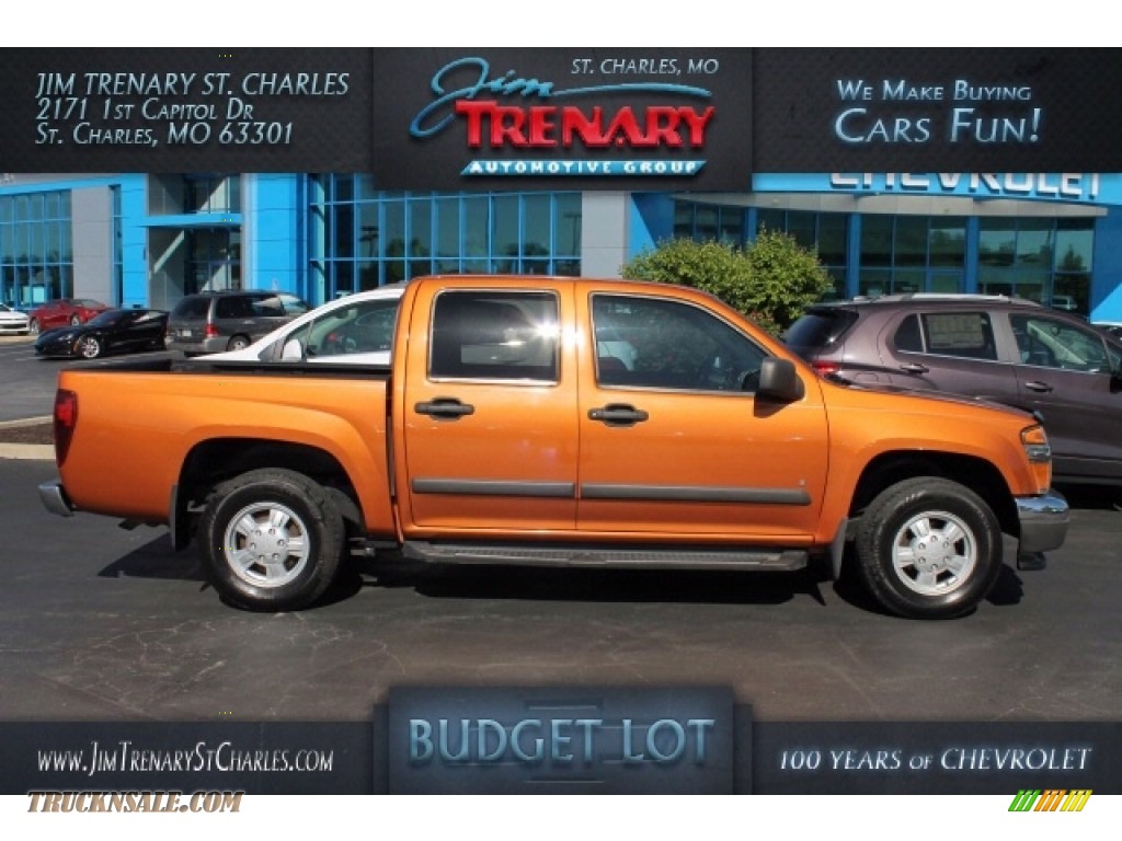 Sunburst Orange Metallic / Very Dark Pewter Chevrolet Colorado LT Crew Cab