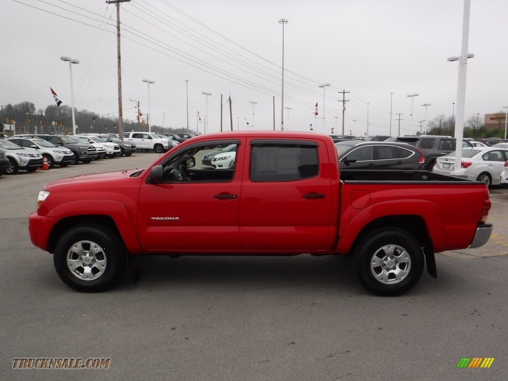 2008 Tacoma V6 SR5 Double Cab 4x4 - Radiant Red / Taupe photo #7