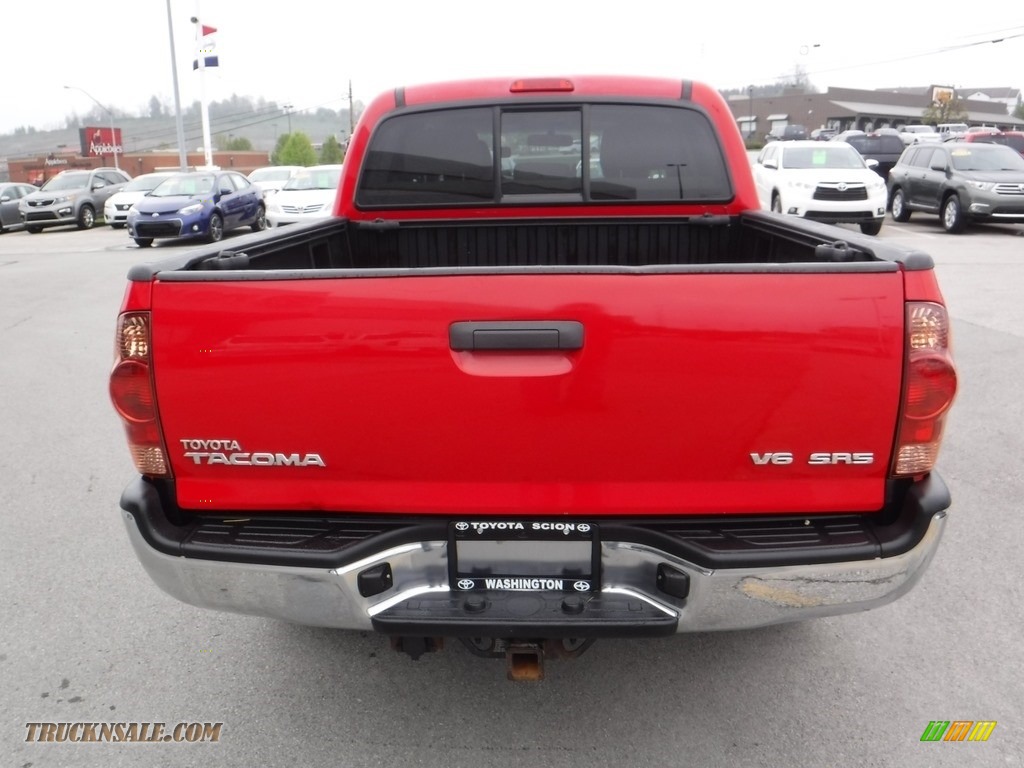 2008 Tacoma V6 SR5 Double Cab 4x4 - Radiant Red / Taupe photo #9