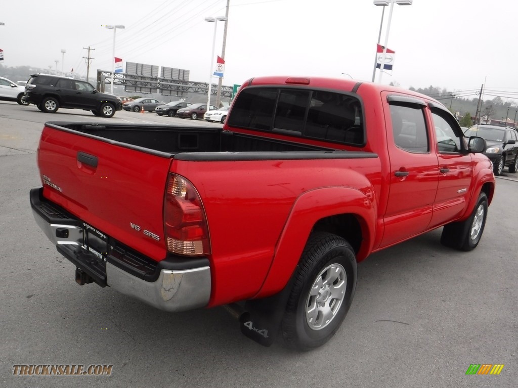 2008 Tacoma V6 SR5 Double Cab 4x4 - Radiant Red / Taupe photo #12