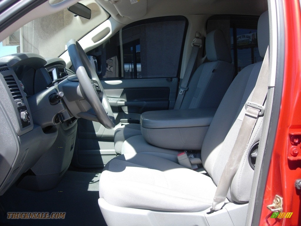 2007 Ram 1500 SLT Quad Cab 4x4 - Inferno Red Crystal Pearl / Medium Slate Gray photo #10