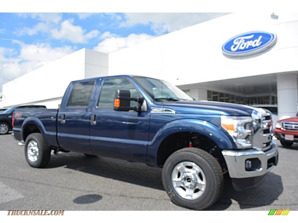 2016 Ford F250 Super Duty Xlt Crew Cab 4x4 In Blue Jeans Metallic C66793 Truck N Sale 3981