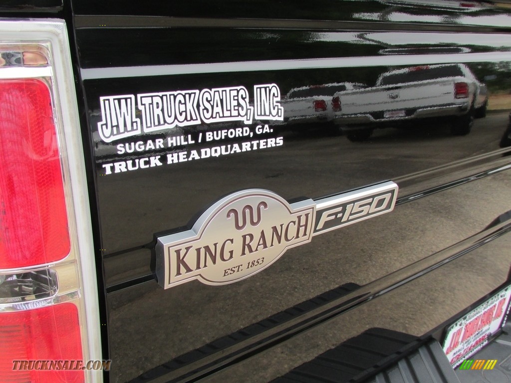 2011 F150 King Ranch SuperCrew 4x4 - Tuxedo Black Metallic / Chaparral Leather photo #48