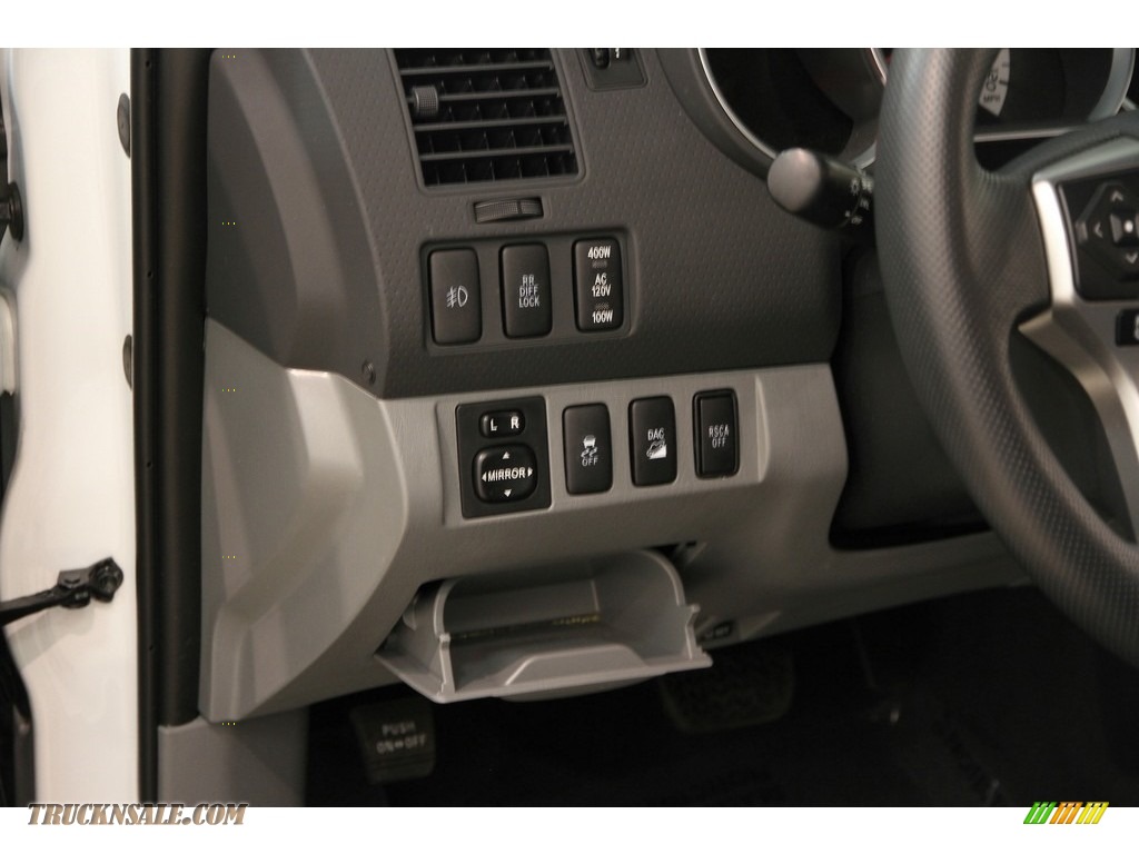 2015 Tacoma V6 Double Cab 4x4 - Super White / Graphite photo #5