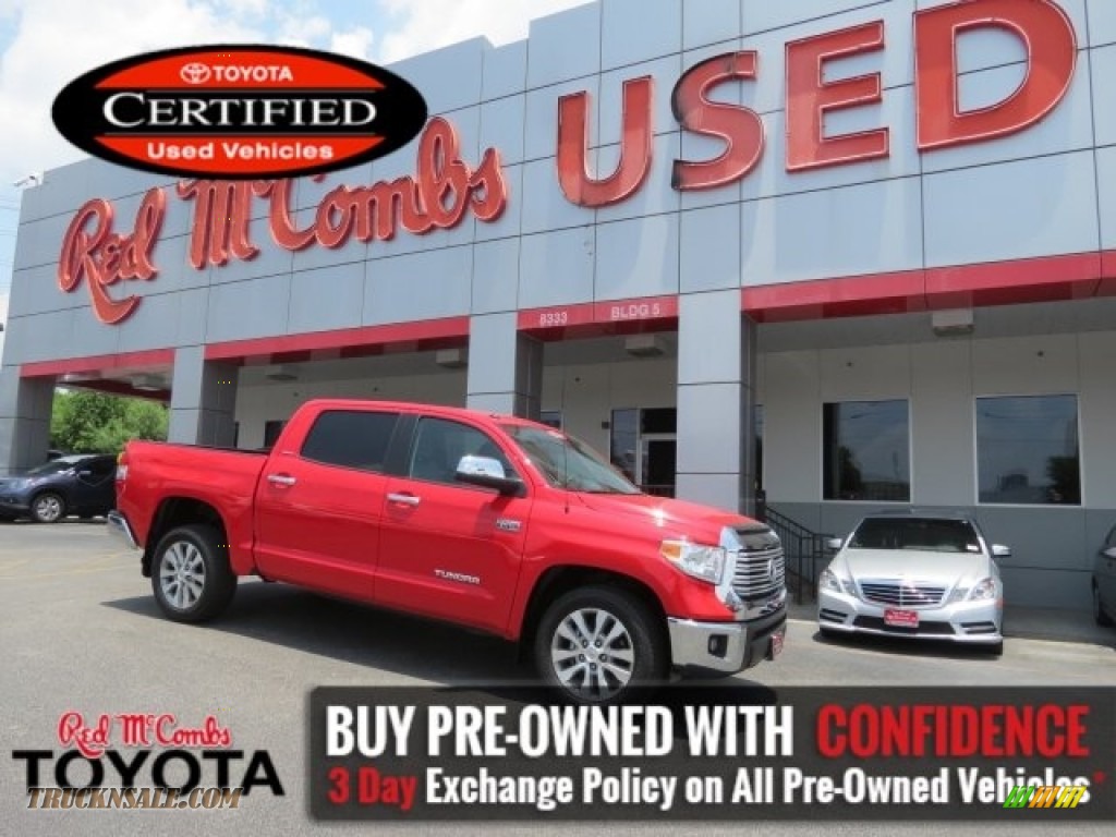 Radiant Red / Graphite Toyota Tundra Limited CrewMax