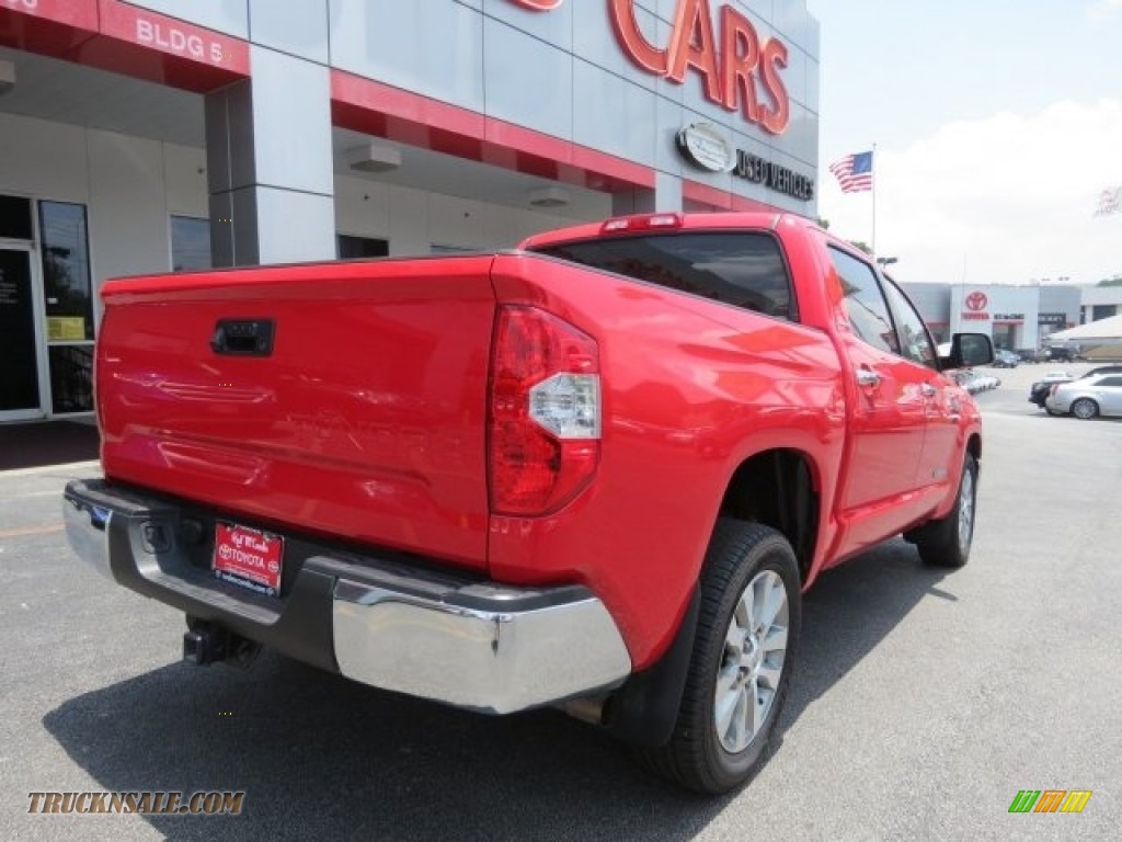 2016 Tundra Limited CrewMax - Radiant Red / Graphite photo #5