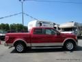 Ford F150 Lariat SuperCrew Red Candy Metallic photo #7