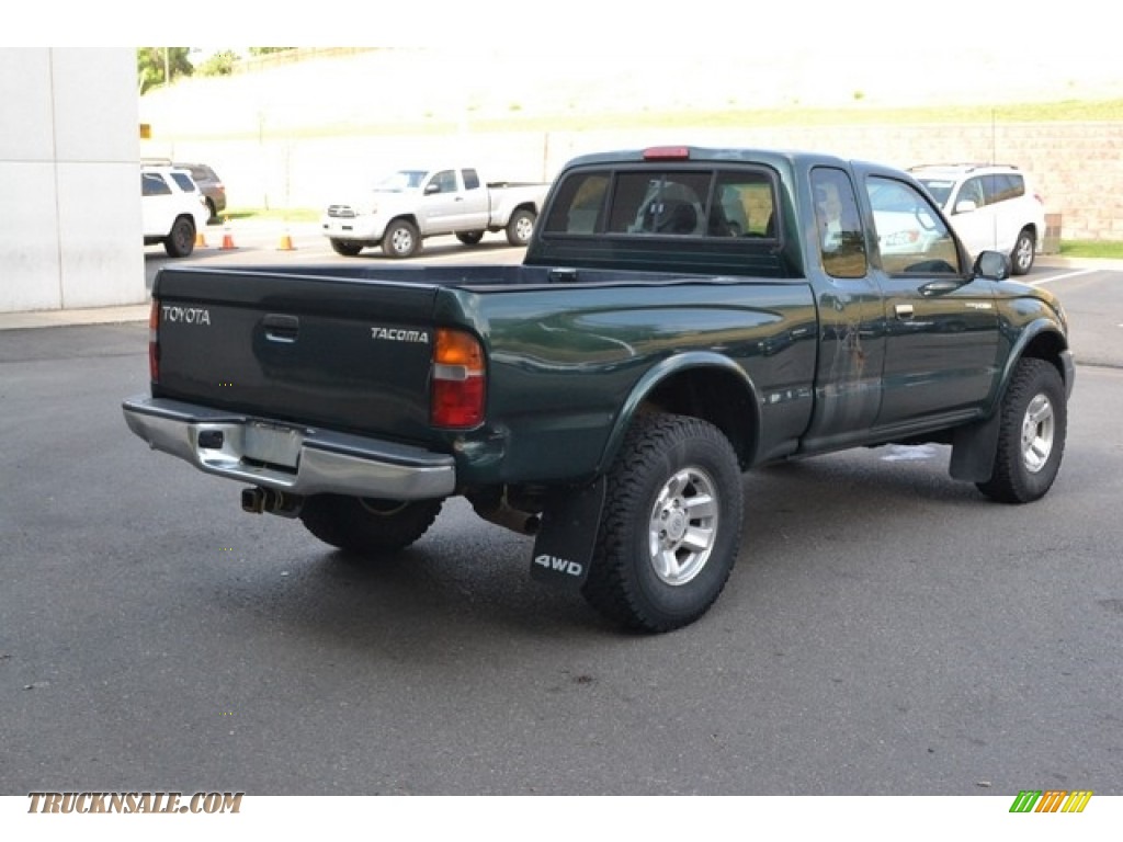 1999 Tacoma V6 Extended Cab 4x4 - Surfside Green Mica / Gray photo #2