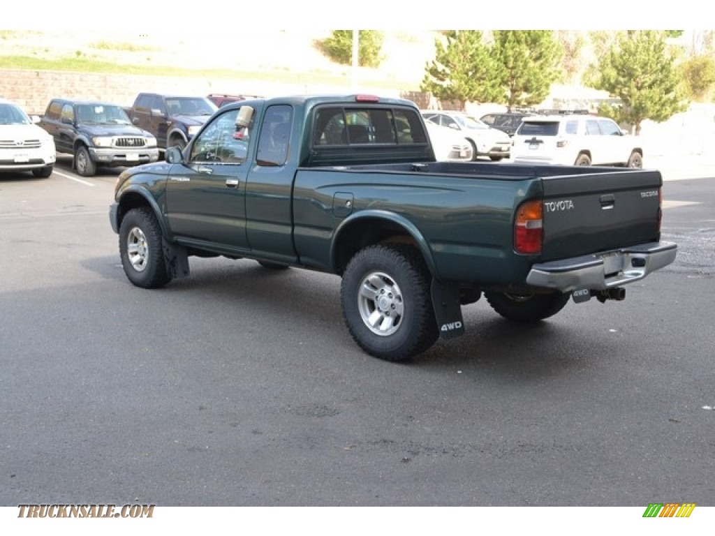 1999 Tacoma V6 Extended Cab 4x4 - Surfside Green Mica / Gray photo #4