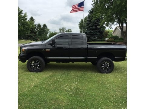 Brilliant Black Crystal Pearl 2008 Dodge Ram 2500 Laramie Quad Cab 4x4