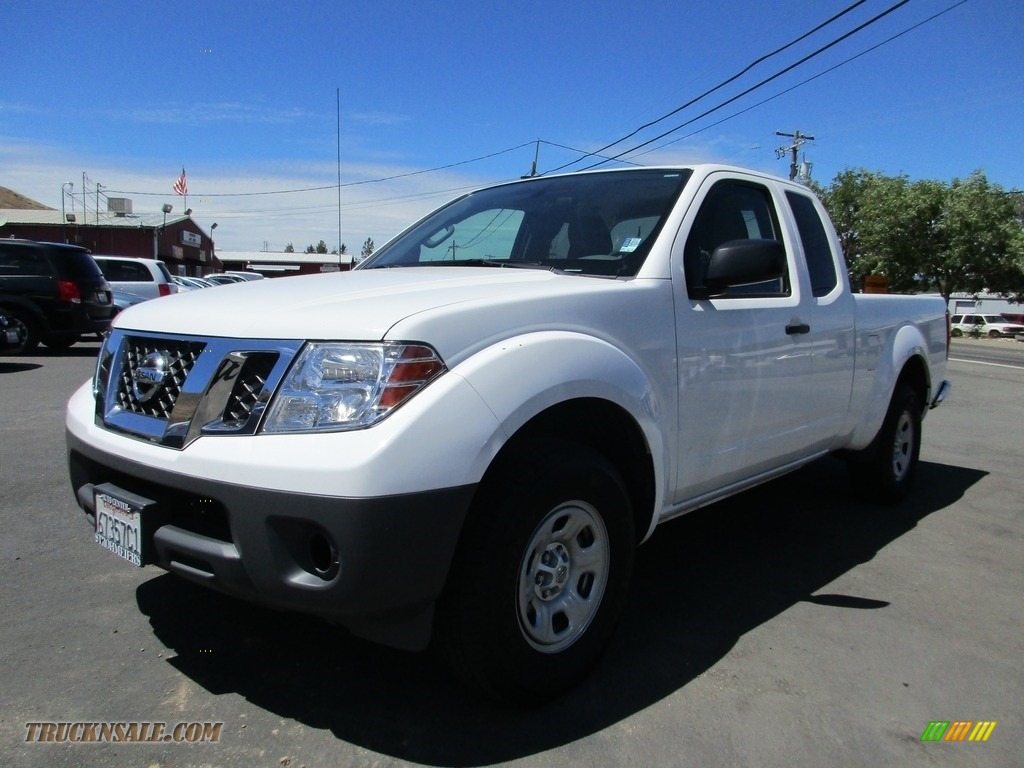 2012 Frontier S King Cab - Avalanche White / Steel photo #3
