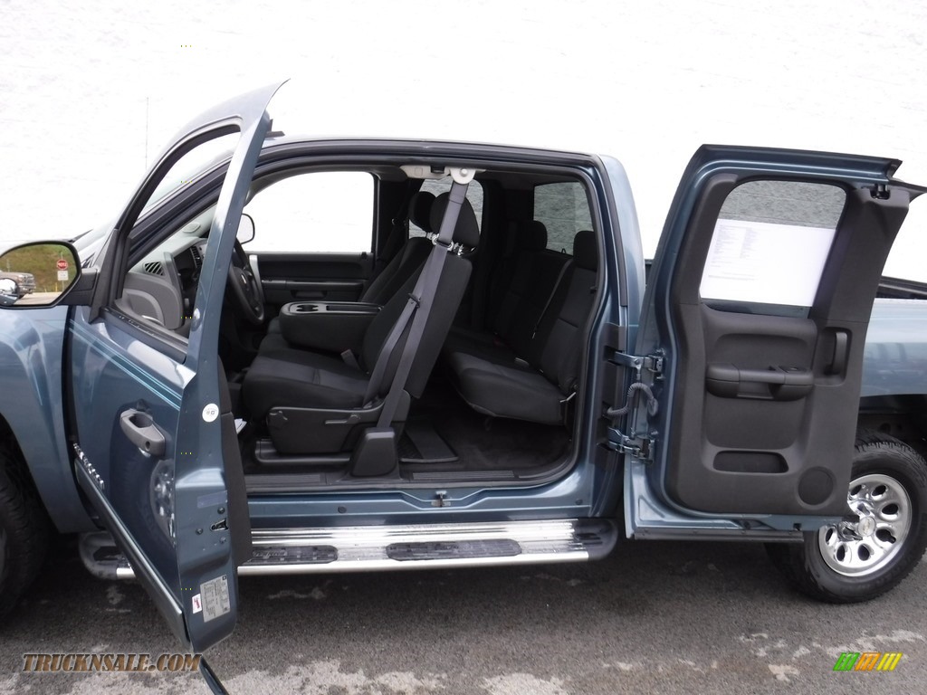 2011 Silverado 1500 LS Extended Cab 4x4 - Blue Granite Metallic / Dark Titanium photo #13