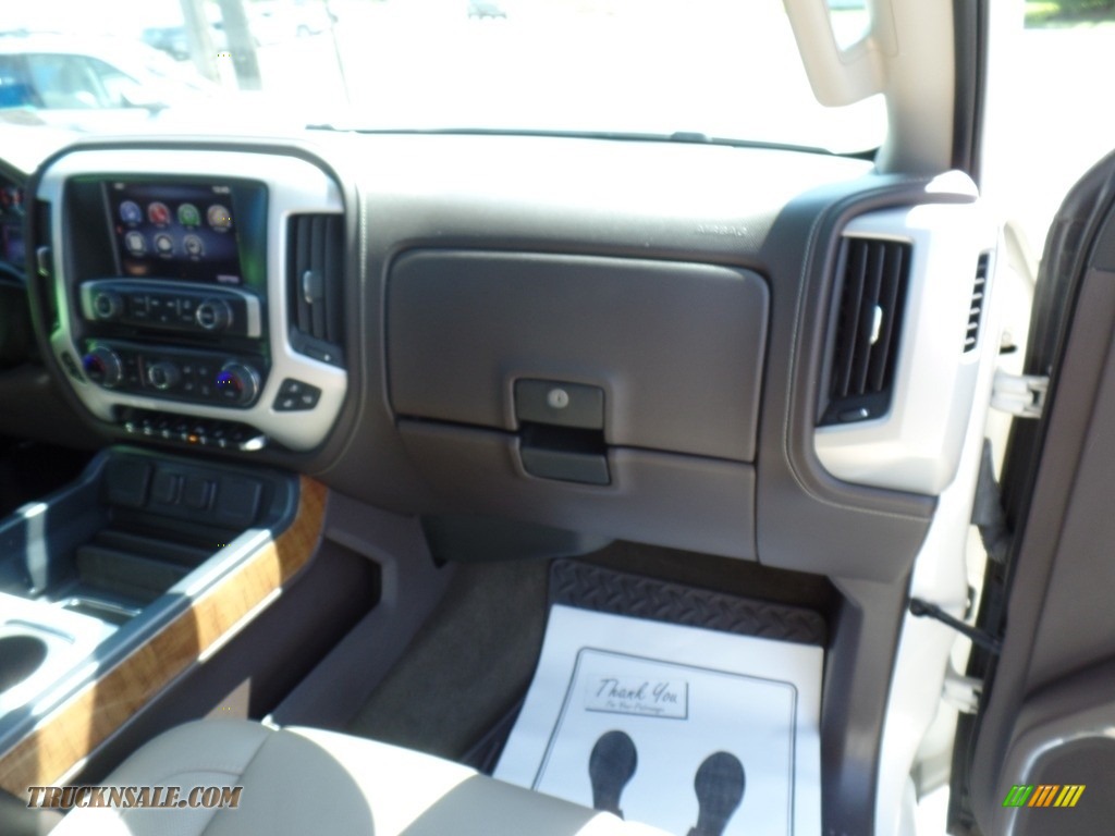2014 Sierra 1500 SLT Crew Cab 4x4 - White Diamond Tricoat / Cocoa/Dune photo #69