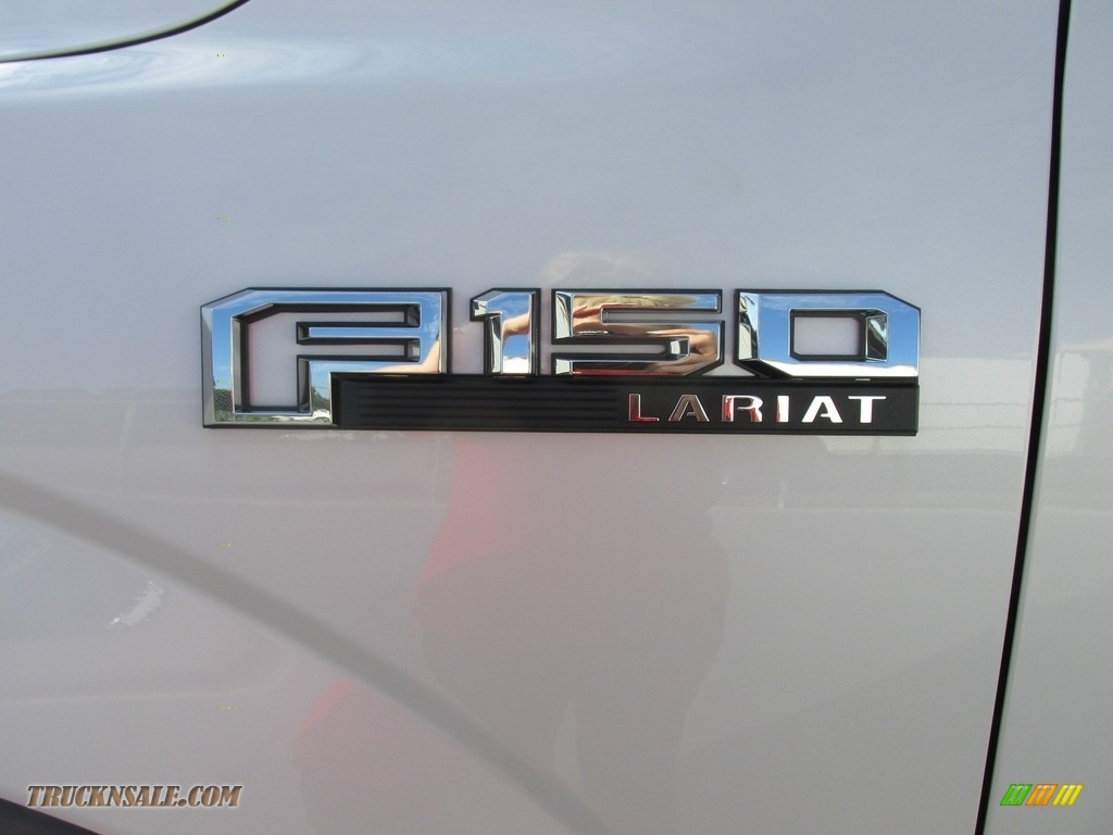 2016 F150 Lariat SuperCrew 4x4 - White Platinum / Medium Light Camel photo #13