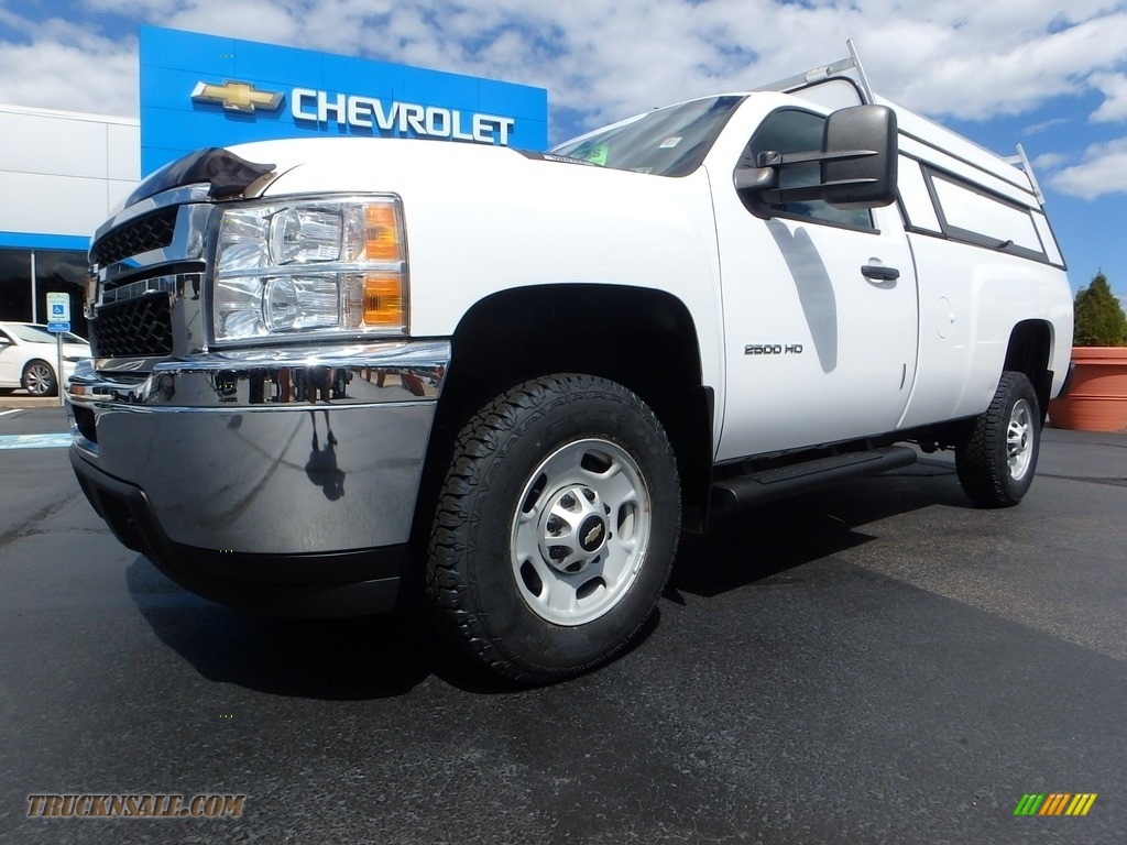 2013 Silverado 2500HD Work Truck Regular Cab - Summit White / Dark Titanium photo #2