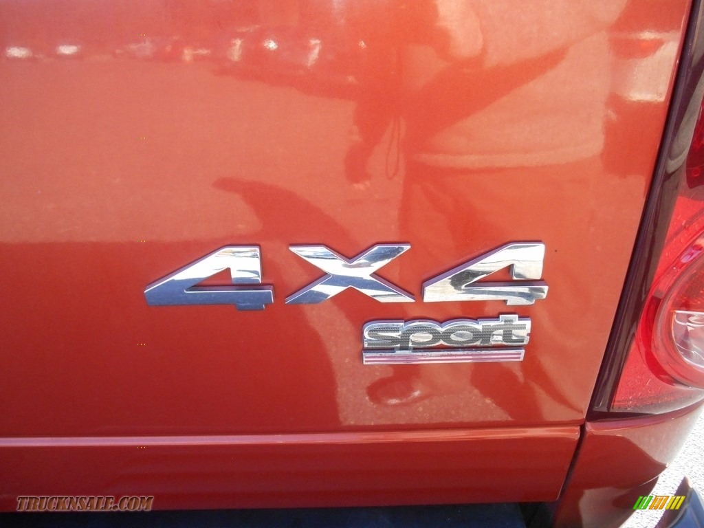 2008 Ram 1500 SLT Quad Cab 4x4 - Sunburst Orange Pearl / Medium Slate Gray photo #11