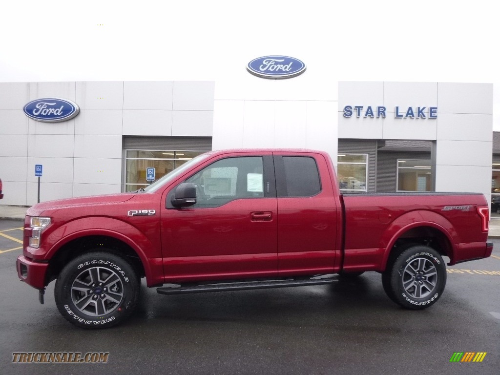 2017 Ford F150 Xlt Supercab 4x4 In Ruby Red A32364 Truck N 2017 F150 Xlt Supercab 4x4 Ruby Red Black Photo 1
