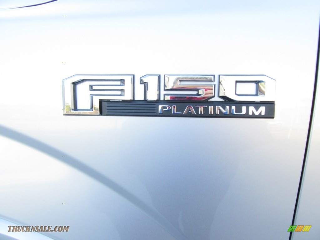 2017 F150 Platinum SuperCrew 4x4 - Ingot Silver / Black photo #13