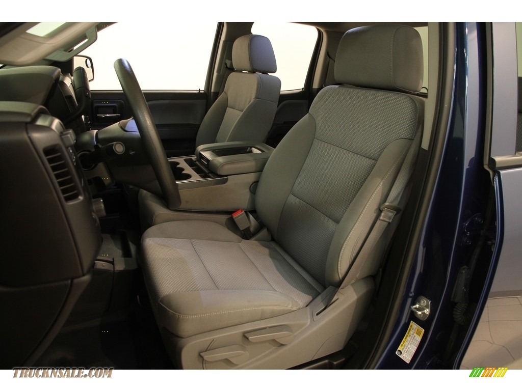 2015 Silverado 2500HD WT Double Cab 4x4 - Deep Ocean Blue Metallic / Jet Black/Dark Ash photo #5