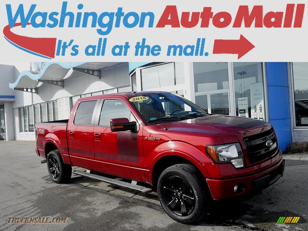 Ruby Red Metallic / FX Sport Appearance Black/Red Ford F150 FX4 SuperCrew 4x4