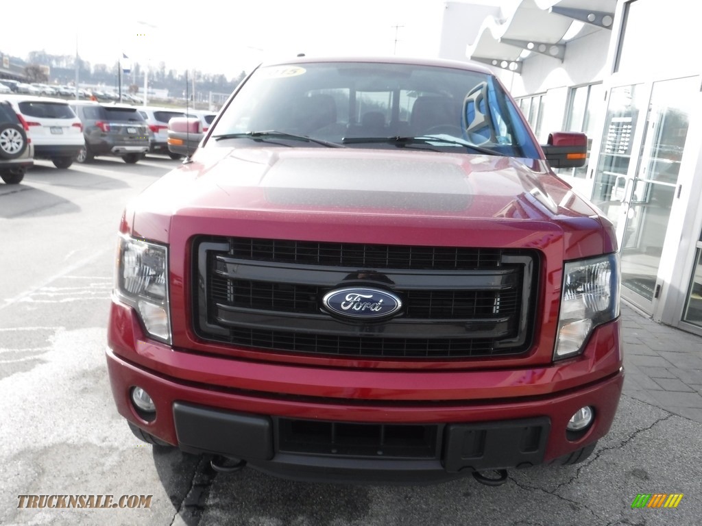 2013 F150 FX4 SuperCrew 4x4 - Ruby Red Metallic / FX Sport Appearance Black/Red photo #5
