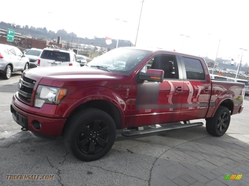 2013 F150 FX4 SuperCrew 4x4 - Ruby Red Metallic / FX Sport Appearance Black/Red photo #6