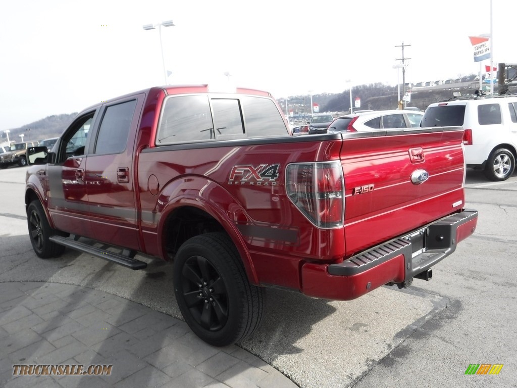 2013 F150 FX4 SuperCrew 4x4 - Ruby Red Metallic / FX Sport Appearance Black/Red photo #8