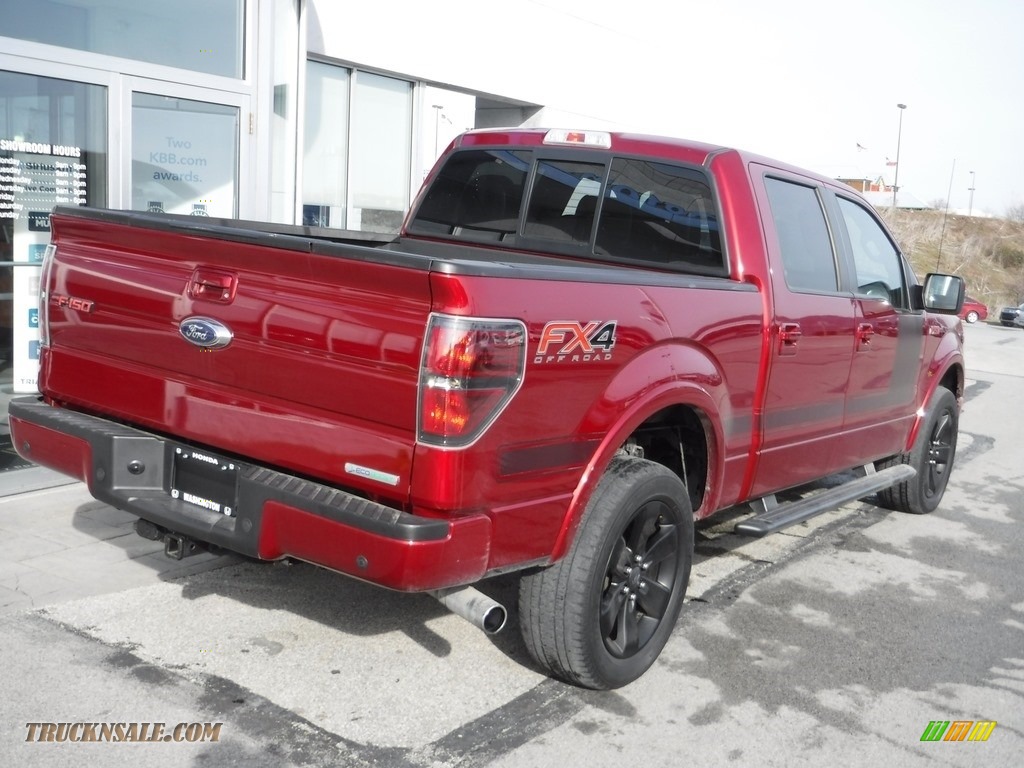 2013 F150 FX4 SuperCrew 4x4 - Ruby Red Metallic / FX Sport Appearance Black/Red photo #11