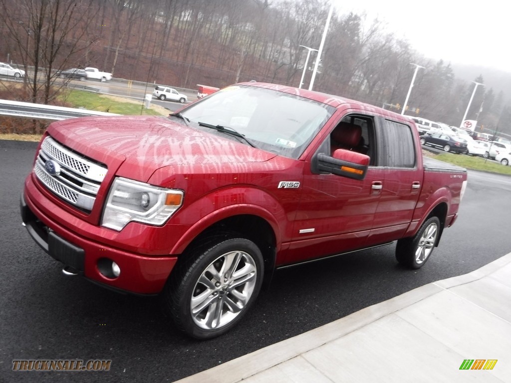 2013 F150 Limited SuperCrew 4x4 - Ruby Red Metallic / FX Sport Appearance Black/Red photo #9