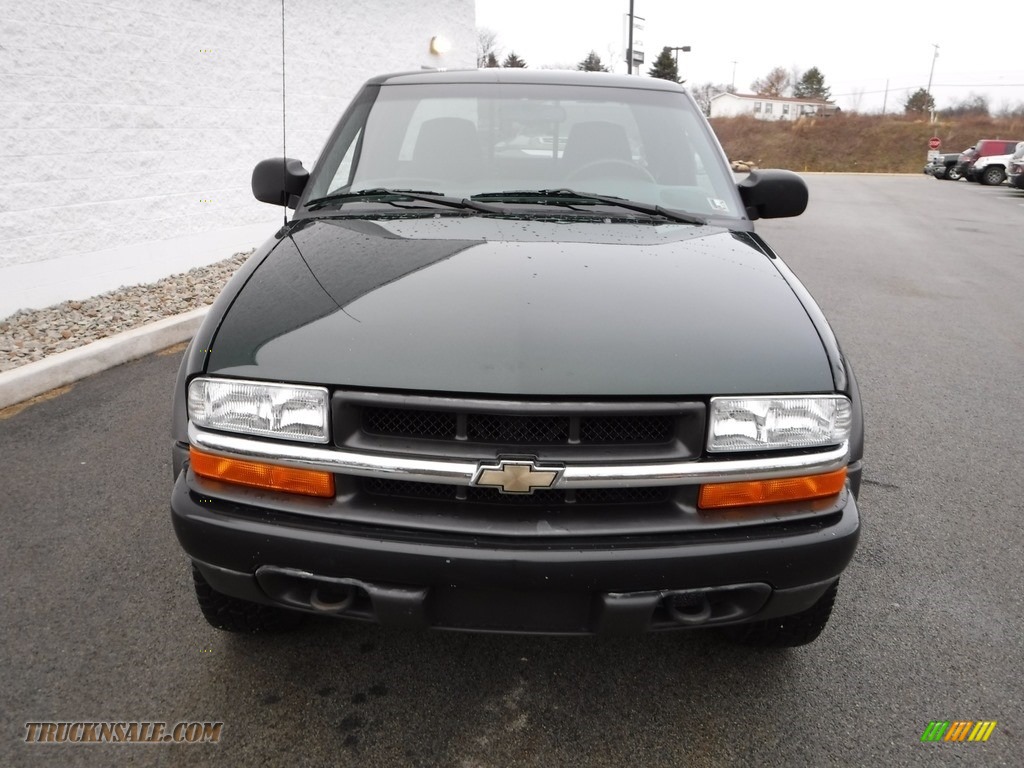 2001 S10 LS Extended Cab 4x4 - Forest Green Metallic / Graphite photo #4