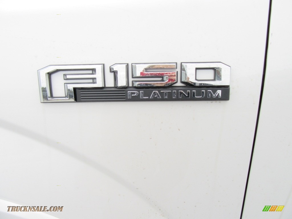 2017 F150 Platinum SuperCrew 4x4 - White Platinum / Black photo #13