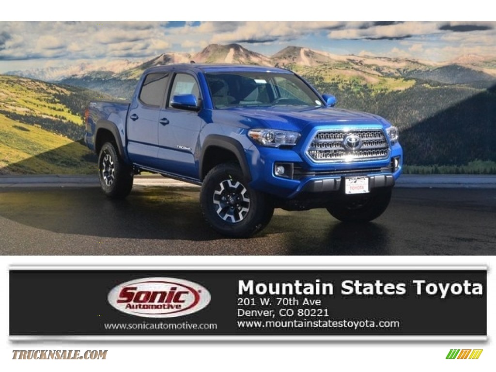 Blazing Blue Pearl / TRD Graphite Toyota Tacoma TRD Off Road Double Cab 4x4