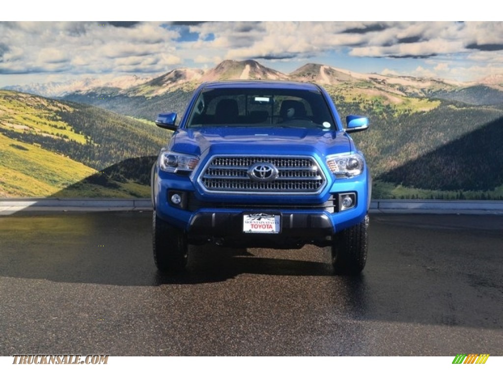 2017 Tacoma TRD Off Road Double Cab 4x4 - Blazing Blue Pearl / TRD Graphite photo #2