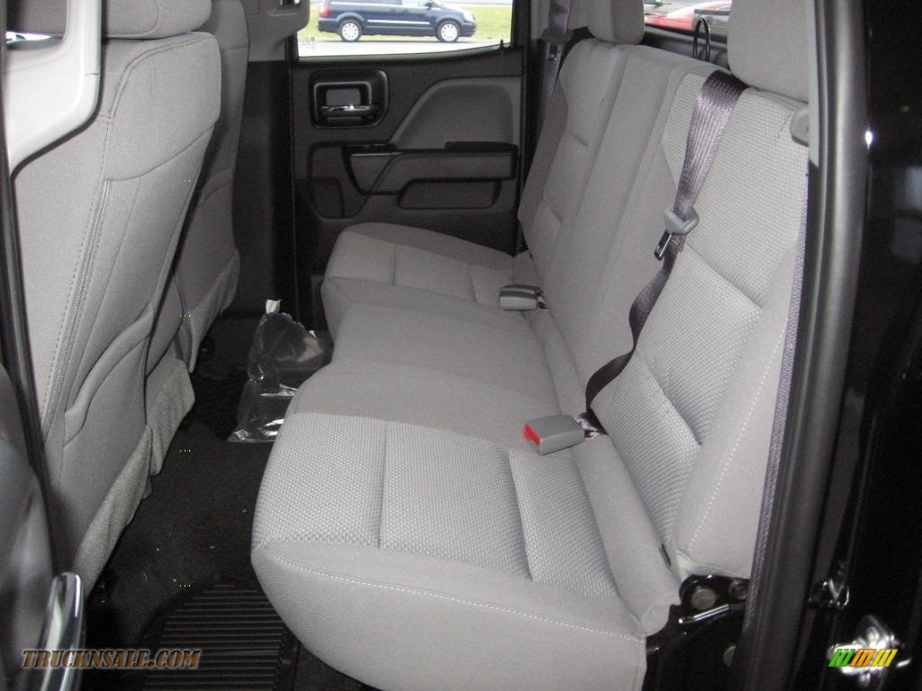 2017 Silverado 1500 Custom Double Cab 4x4 - Black / Dark Ash/Jet Black photo #13