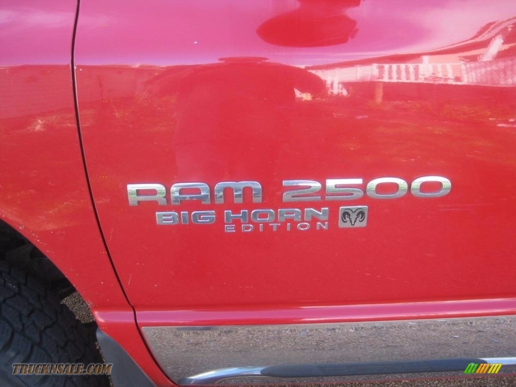 2005 Ram 2500 SLT Quad Cab 4x4 - Flame Red / Dark Slate Gray photo #6