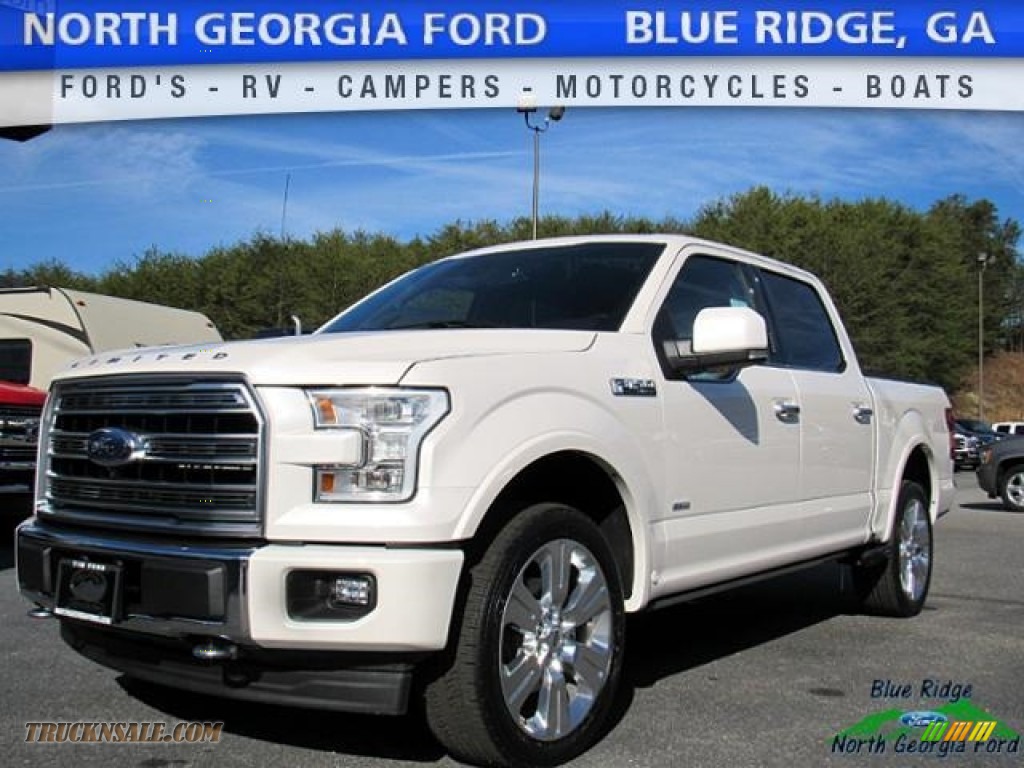 White Platinum / Limited Black/Mojave Ford F150 Limited SuperCrew 4x4