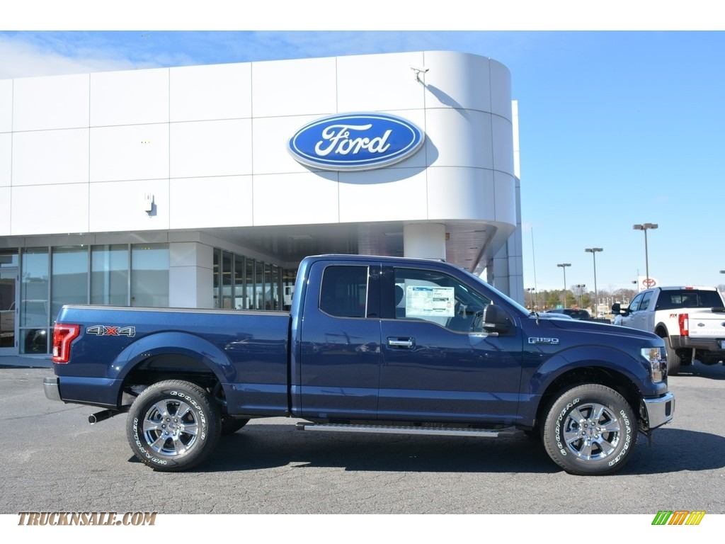 2017 F150 XLT SuperCab 4x4 - Blue Jeans / Earth Gray photo #2