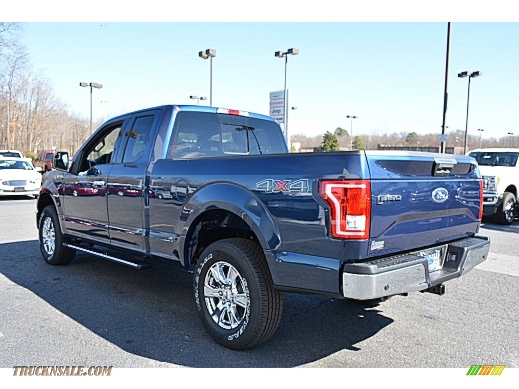 2017 F150 XLT SuperCab 4x4 - Blue Jeans / Earth Gray photo #23