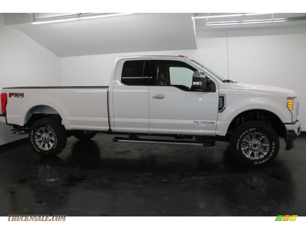 2017 Ford F250 Super Duty Lariat Supercab 4x4 In White Platinum 2017 F250 Super Duty Lariat Supercab 4x4 White Platinum Camel Photo 1