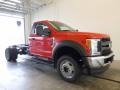 Ford F450 Super Duty XL Regular Cab 4x4 Chassis Race Red photo #1