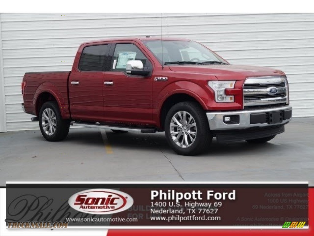 Race Red / Earth Gray Ford F150 Lariat SuperCrew