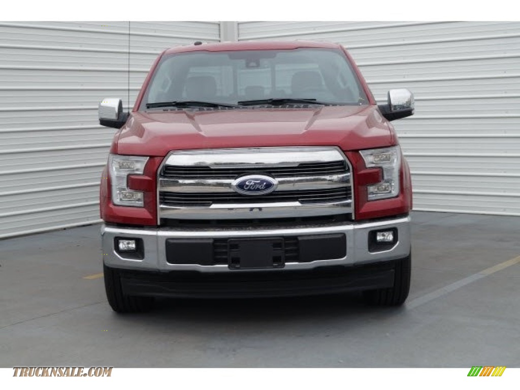 2017 F150 Lariat SuperCrew - Race Red / Earth Gray photo #2