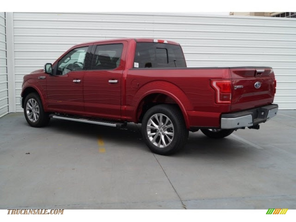 2017 F150 Lariat SuperCrew - Race Red / Earth Gray photo #4