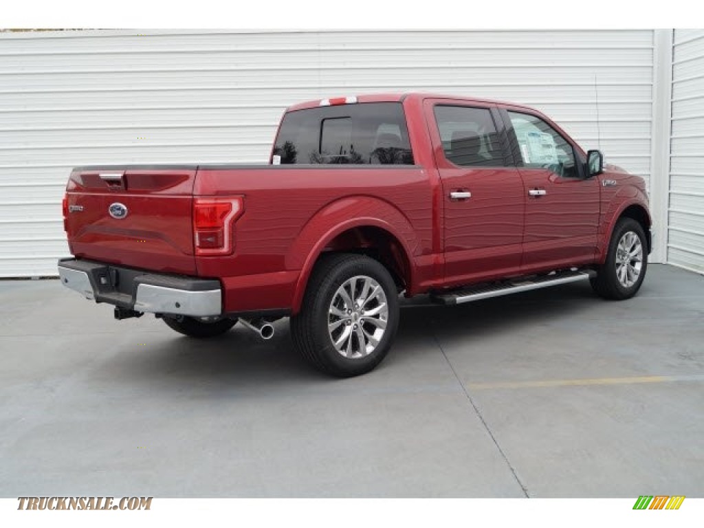2017 F150 Lariat SuperCrew - Race Red / Earth Gray photo #6